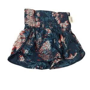 NWT Free People FP Movement Empire Jewel Floral Smocked Shorts SZ Small $50 MSRP